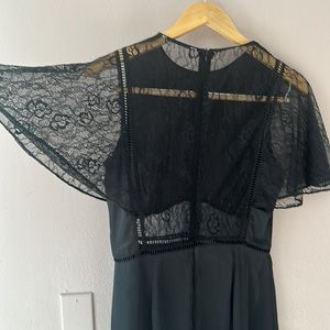 Zara satin and lace black dress. Size 4.